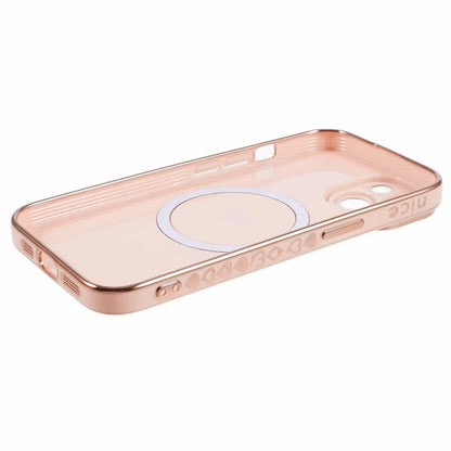 For iPhone 15 Plus Shockproof Case 6D Electroplating TPU Phone Cover Compatible with MagSafe