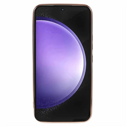 For Samsung Galaxy S23 FE Case 6D Electroplating Love Heart Shockproof TPU Phone Case