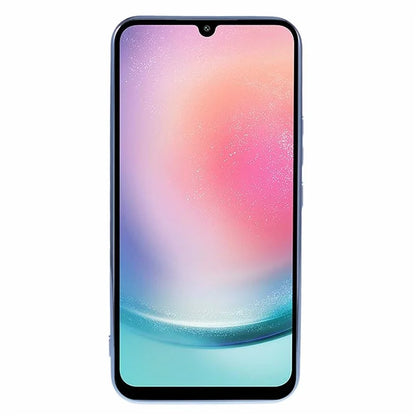 For Galaxy A24 4G (162.1 x 77.6 x 8.3mm) Slim Case 6D Electroplating Love Heart Anti-Scratch TPU Phone Cover