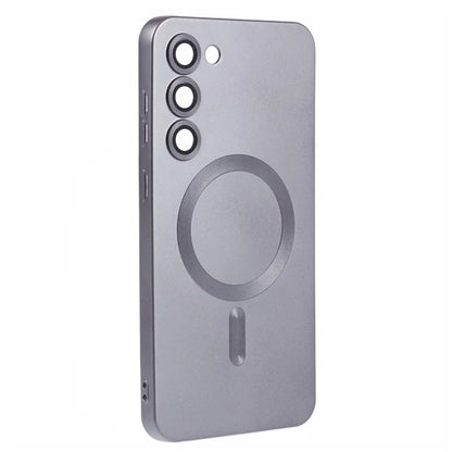 For Samsung Galaxy S22+ 5G Shockproof Case Compatible with MagSafe Rubberized TPU Phone Cover with Lens Film