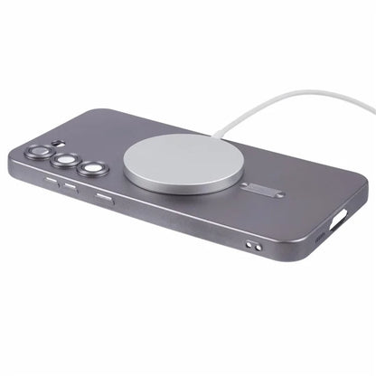 For Samsung Galaxy S22+ 5G Shockproof Case Compatible with MagSafe Rubberized TPU Phone Cover with Lens Film