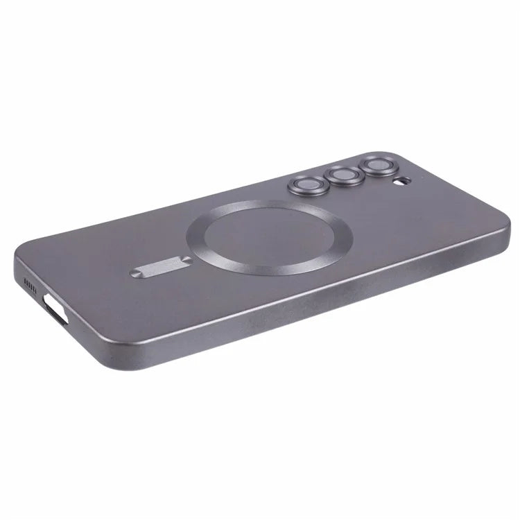 For Samsung Galaxy S22+ 5G Shockproof Case Compatible with MagSafe Rubberized TPU Phone Cover with Lens Film