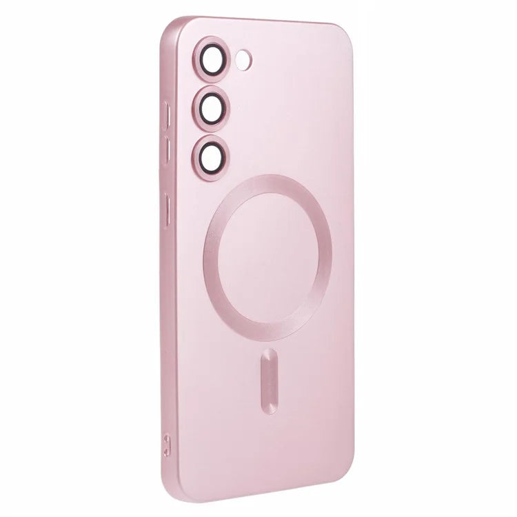 For Samsung Galaxy S22+ 5G Shockproof Case Compatible with MagSafe Rubberized TPU Phone Cover with Lens Film