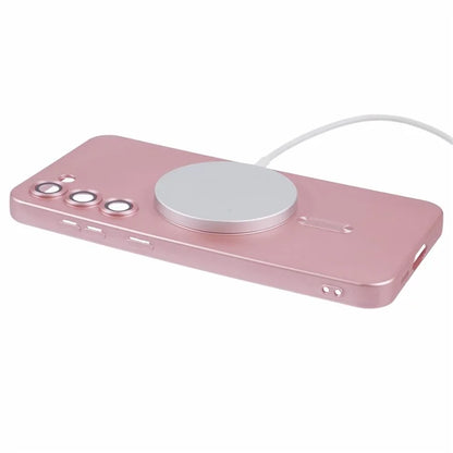 For Samsung Galaxy S22+ 5G Shockproof Case Compatible with MagSafe Rubberized TPU Phone Cover with Lens Film