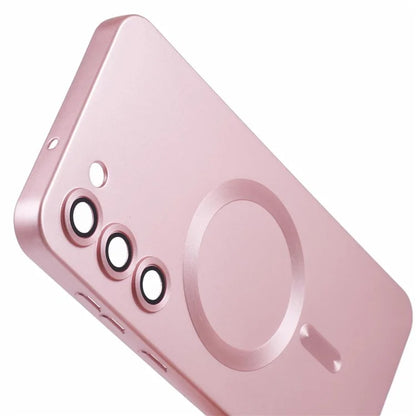 For Samsung Galaxy S22+ 5G Shockproof Case Compatible with MagSafe Rubberized TPU Phone Cover with Lens Film