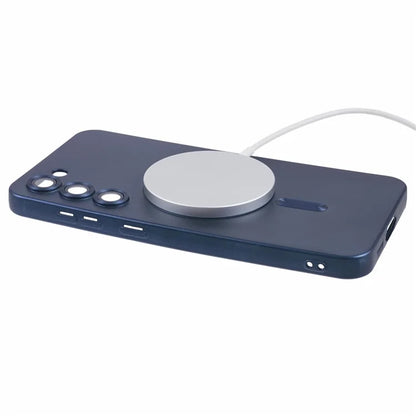 For Samsung Galaxy S22+ 5G Shockproof Case Compatible with MagSafe Rubberized TPU Phone Cover with Lens Film