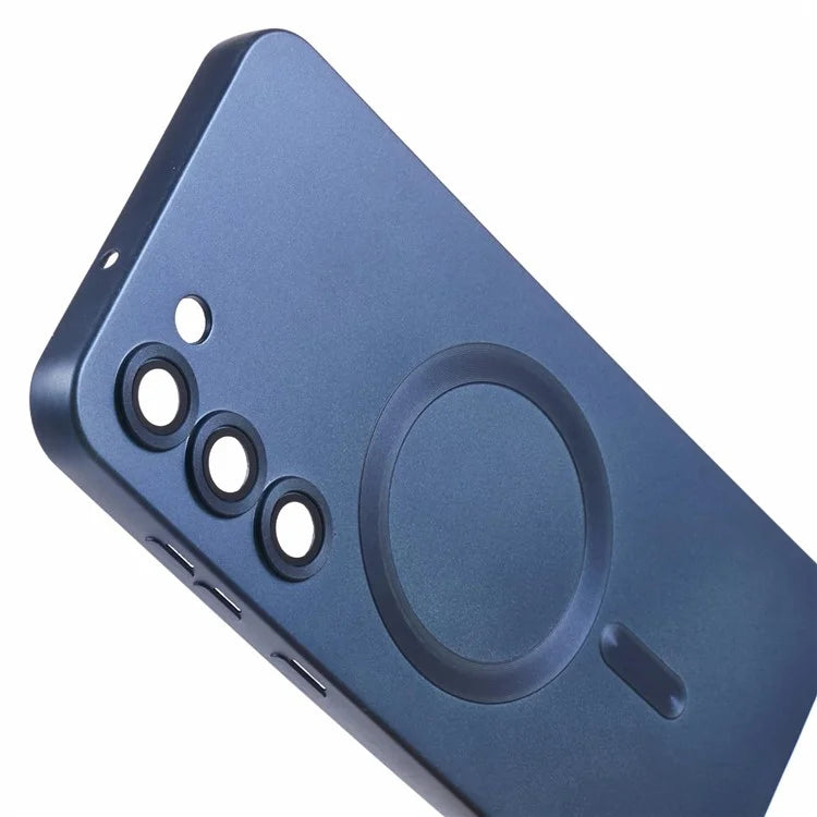 For Samsung Galaxy S22+ 5G Shockproof Case Compatible with MagSafe Rubberized TPU Phone Cover with Lens Film