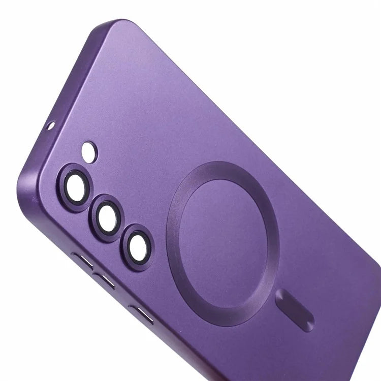 For Samsung Galaxy S22+ 5G Shockproof Case Compatible with MagSafe Rubberized TPU Phone Cover with Lens Film