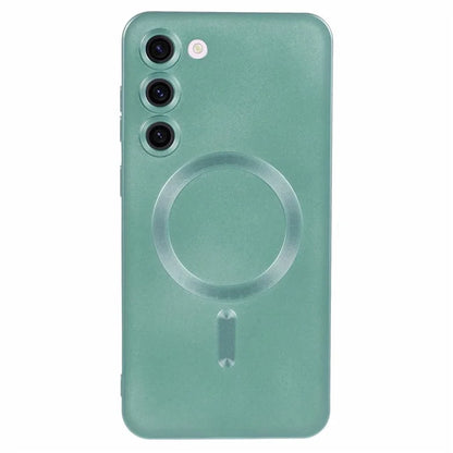 For Samsung Galaxy S22+ 5G Shockproof Case Compatible with MagSafe Rubberized TPU Phone Cover with Lens Film