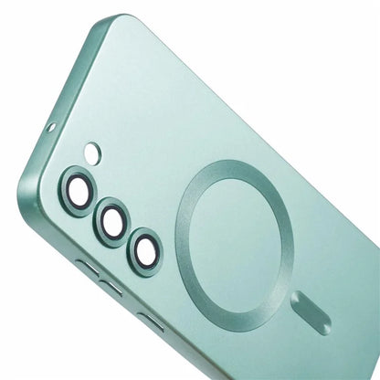 For Samsung Galaxy S22+ 5G Shockproof Case Compatible with MagSafe Rubberized TPU Phone Cover with Lens Film