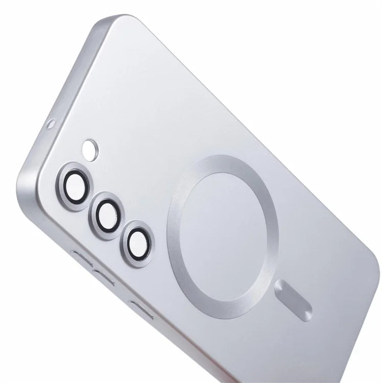 For Samsung Galaxy S22+ 5G Shockproof Case Compatible with MagSafe Rubberized TPU Phone Cover with Lens Film