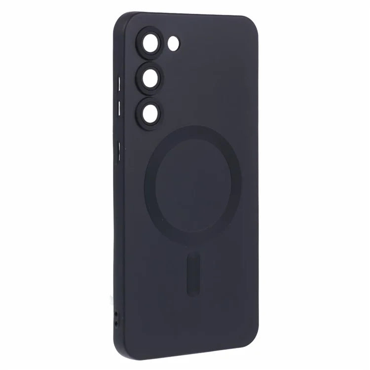 For Samsung Galaxy S22 5G TPU Case Compatible with MagSafe Rubberized Slim Phone Cover with Lens Film
