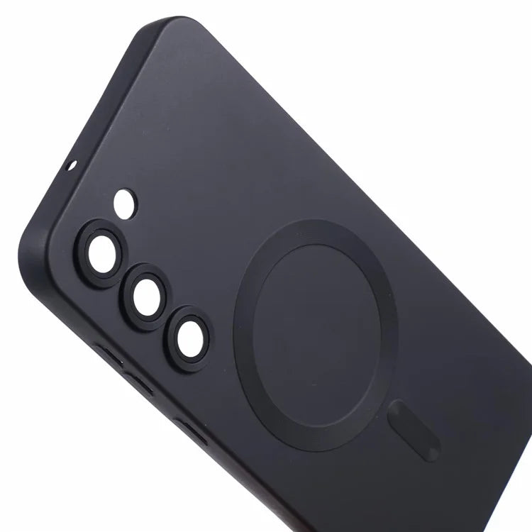 For Samsung Galaxy S22 5G TPU Case Compatible with MagSafe Rubberized Slim Phone Cover with Lens Film