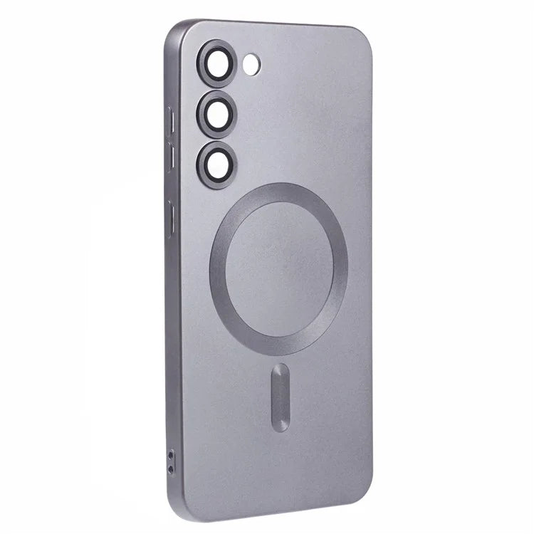 For Samsung Galaxy S22 5G TPU Case Compatible with MagSafe Rubberized Slim Phone Cover with Lens Film