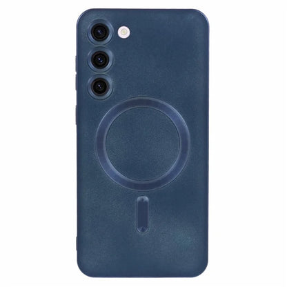 For Samsung Galaxy S22 5G TPU Case Compatible with MagSafe Rubberized Slim Phone Cover with Lens Film