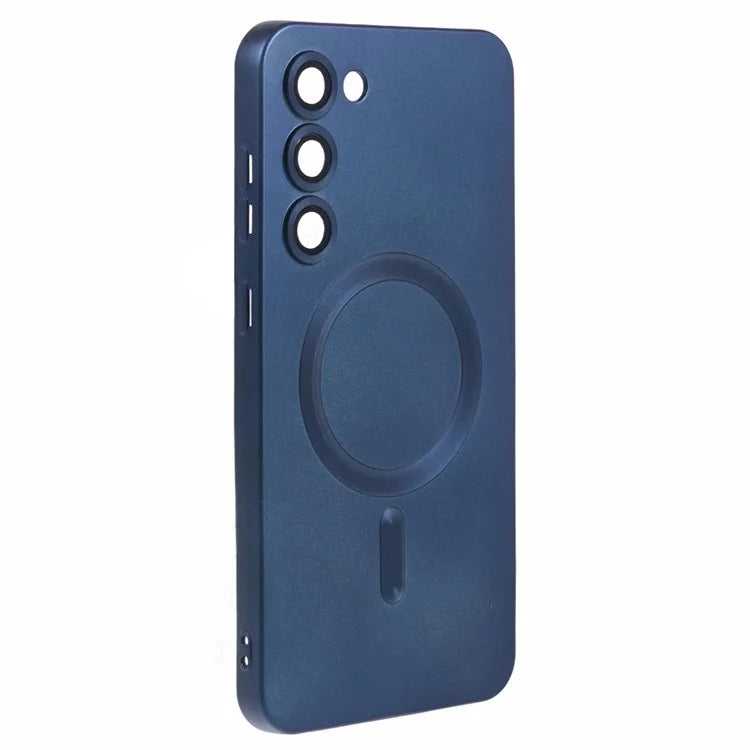 For Samsung Galaxy S22 5G TPU Case Compatible with MagSafe Rubberized Slim Phone Cover with Lens Film
