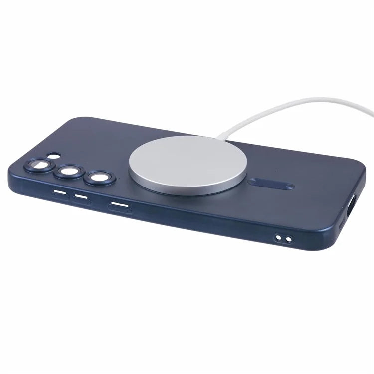 For Samsung Galaxy S22 5G TPU Case Compatible with MagSafe Rubberized Slim Phone Cover with Lens Film