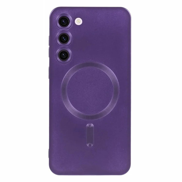 For Samsung Galaxy S22 5G TPU Case Compatible with MagSafe Rubberized Slim Phone Cover with Lens Film