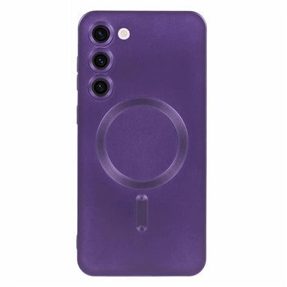 For Samsung Galaxy S22 5G TPU Case Compatible with MagSafe Rubberized Slim Phone Cover with Lens Film