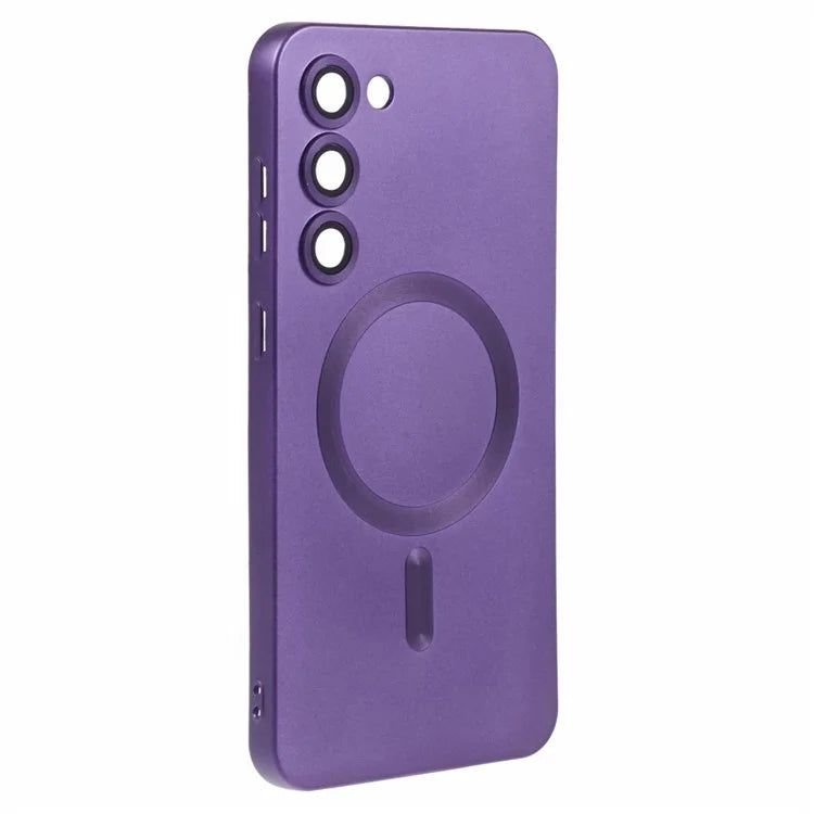 For Samsung Galaxy S22 5G TPU Case Compatible with MagSafe Rubberized Slim Phone Cover with Lens Film