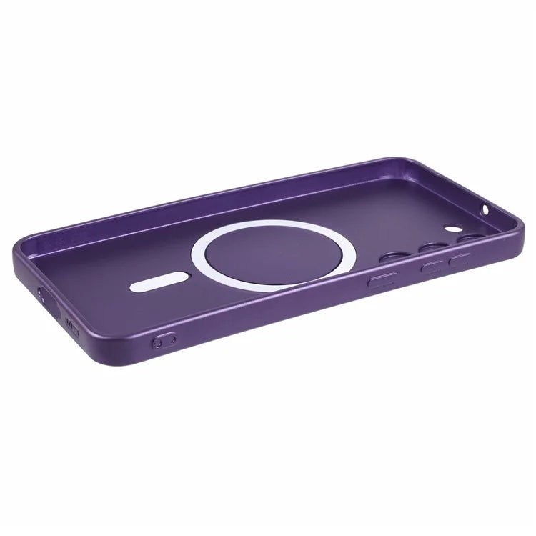 For Samsung Galaxy S22 5G TPU Case Compatible with MagSafe Rubberized Slim Phone Cover with Lens Film