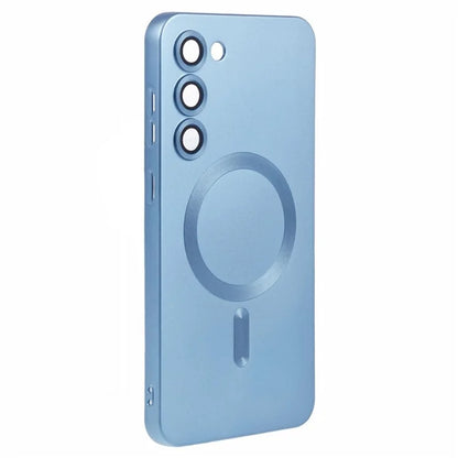 For Samsung Galaxy S22 5G TPU Case Compatible with MagSafe Rubberized Slim Phone Cover with Lens Film