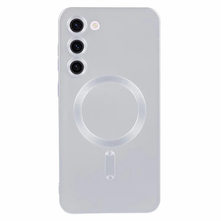 For Samsung Galaxy S22 5G TPU Case Compatible with MagSafe Rubberized Slim Phone Cover with Lens Film