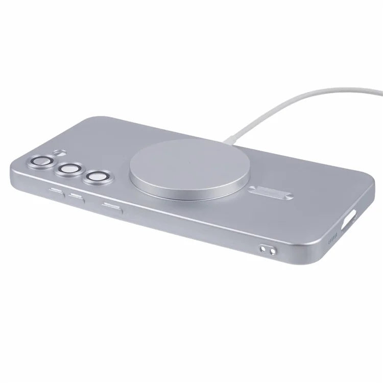 For Samsung Galaxy S22 5G TPU Case Compatible with MagSafe Rubberized Slim Phone Cover with Lens Film