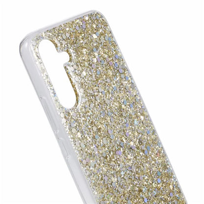 For Samsung Galaxy A24 4G (162.1 x 77.6 x 8.3mm) TPU Case Slim-Fit Glittery Phone Back Cover