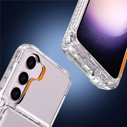 For Samsung Galaxy S23 Case PC+TPU Protective Cover with Flip Card Holder