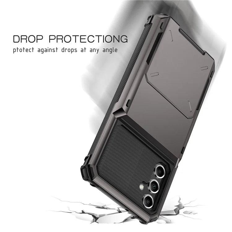For Samsung Galaxy A05s 4G Case TPU+PC Shockproof Card Holder Phone Cover