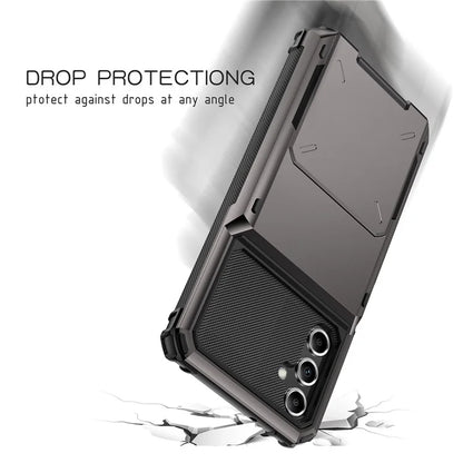 For Samsung Galaxy A05s 4G Case TPU+PC Shockproof Card Holder Phone Cover