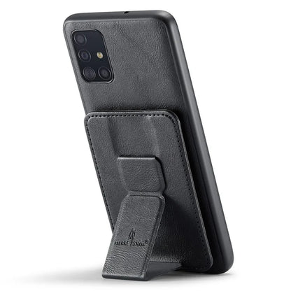 For Samsung Galaxy A71 4G SM-A715 Case Leather+TPU RFID Blocking Card Slots Phone Cover