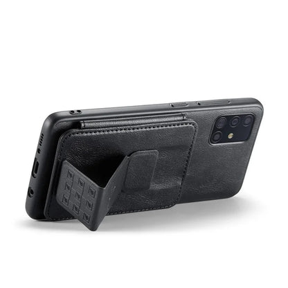 For Samsung Galaxy A71 4G SM-A715 Case Leather+TPU RFID Blocking Card Slots Phone Cover