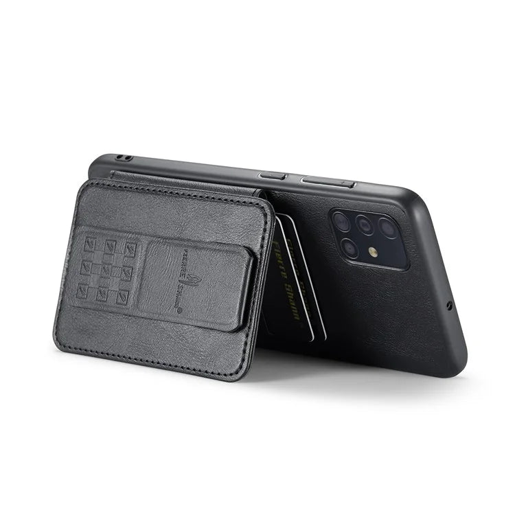 For Samsung Galaxy A71 4G SM-A715 Case Leather+TPU RFID Blocking Card Slots Phone Cover