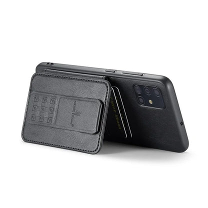 For Samsung Galaxy A71 4G SM-A715 Case Leather+TPU RFID Blocking Card Slots Phone Cover