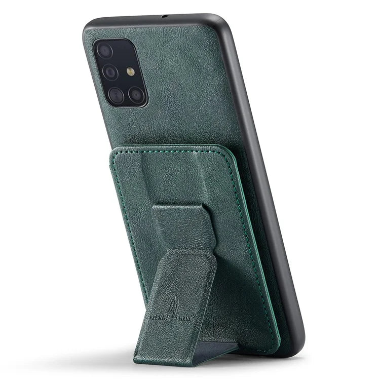 For Samsung Galaxy A71 4G SM-A715 Case Leather+TPU RFID Blocking Card Slots Phone Cover