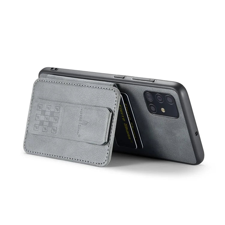 For Samsung Galaxy A71 4G SM-A715 Case Leather+TPU RFID Blocking Card Slots Phone Cover