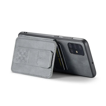 For Samsung Galaxy A71 4G SM-A715 Case Leather+TPU RFID Blocking Card Slots Phone Cover