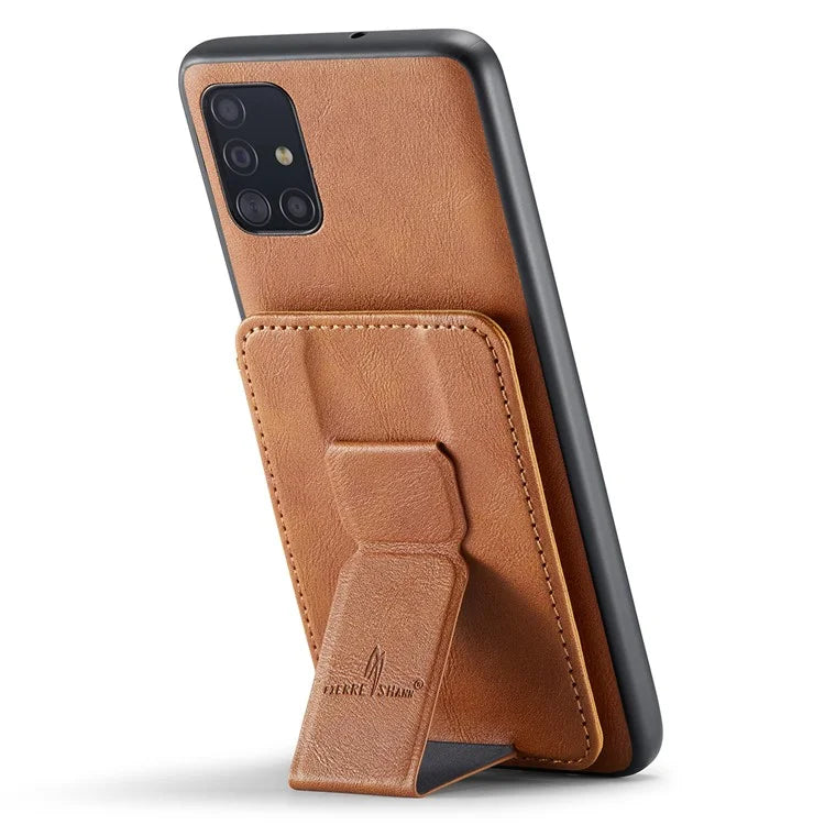 For Samsung Galaxy A71 4G SM-A715 Case Leather+TPU RFID Blocking Card Slots Phone Cover