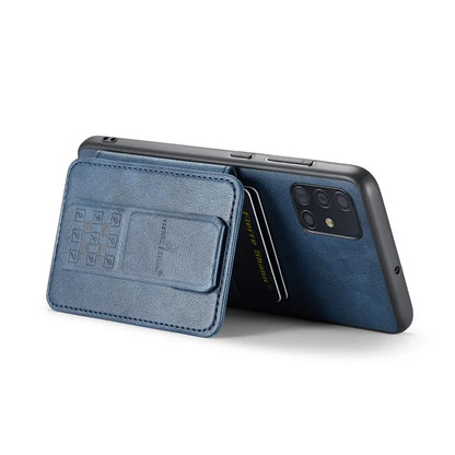 For Samsung Galaxy A71 4G SM-A715 Case Leather+TPU RFID Blocking Card Slots Phone Cover