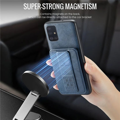 For Samsung Galaxy A71 4G SM-A715 Case Leather+TPU RFID Blocking Card Slots Phone Cover