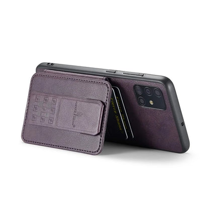 For Samsung Galaxy A71 4G SM-A715 Case Leather+TPU RFID Blocking Card Slots Phone Cover