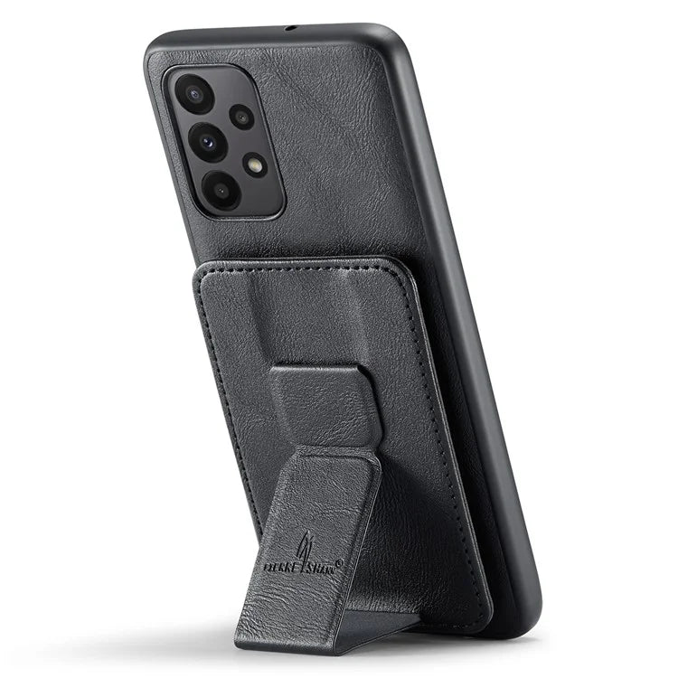 For Samsung Galaxy A73 5G Case with Card Holder Leather+TPU Protective Phone Cover