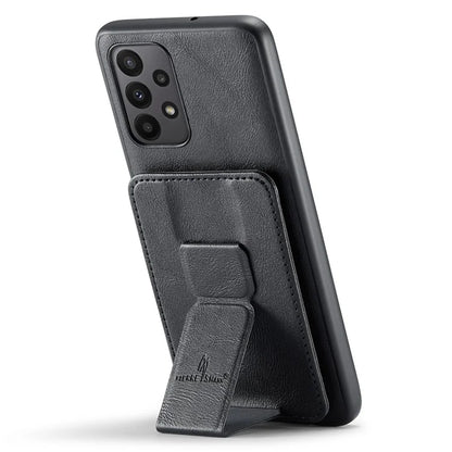 For Samsung Galaxy A73 5G Case with Card Holder Leather+TPU Protective Phone Cover