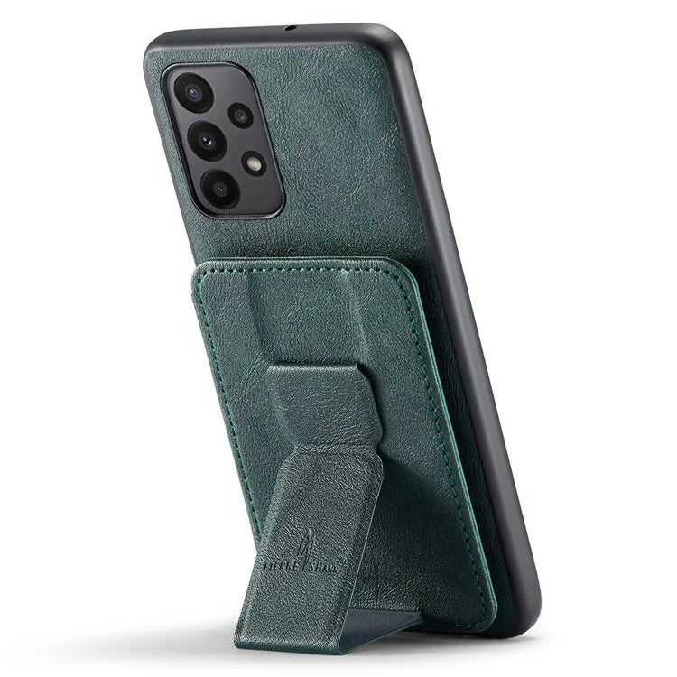 For Samsung Galaxy A73 5G Case with Card Holder Leather+TPU Protective Phone Cover