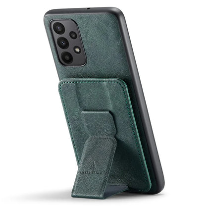 For Samsung Galaxy A73 5G Case with Card Holder Leather+TPU Protective Phone Cover