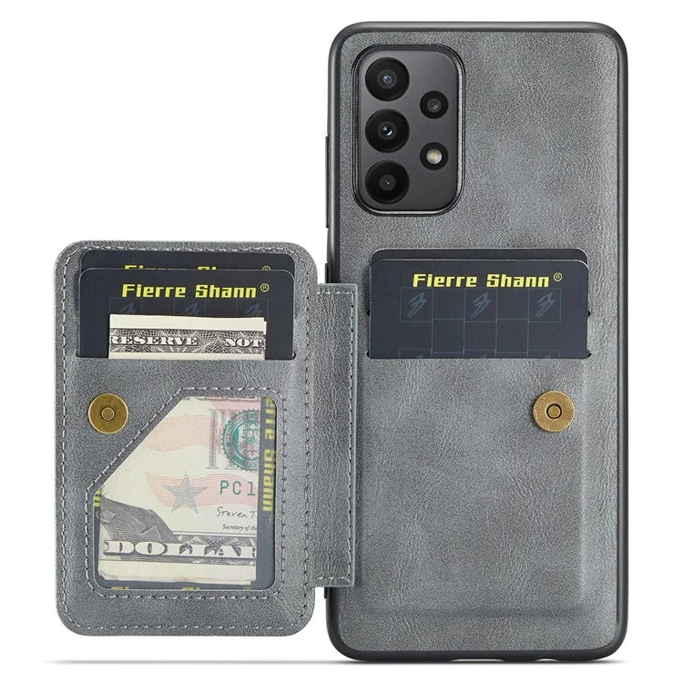 For Samsung Galaxy A73 5G Case with Card Holder Leather+TPU Protective Phone Cover