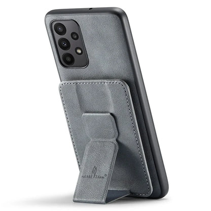 For Samsung Galaxy A73 5G Case with Card Holder Leather+TPU Protective Phone Cover