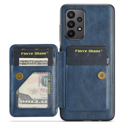 For Samsung Galaxy A73 5G Case with Card Holder Leather+TPU Protective Phone Cover